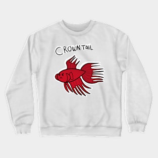 red crowntail betta Crewneck Sweatshirt